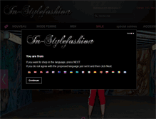 Tablet Screenshot of in-stylefashion.fr