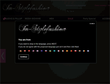 Tablet Screenshot of in-stylefashion.it